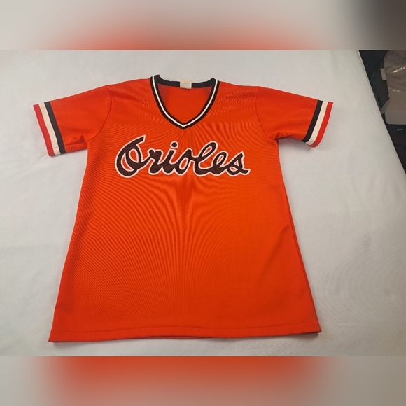 BALTIMORE ORIOLES Baseball Jersey Size L Vintage Pro Knit Label - Picture 7 of 11